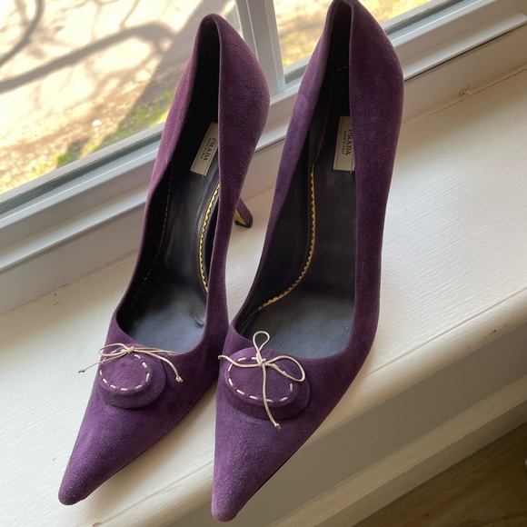 PRADA SUEDE PUMPS - Size 39.5 - Picture 9 of 11